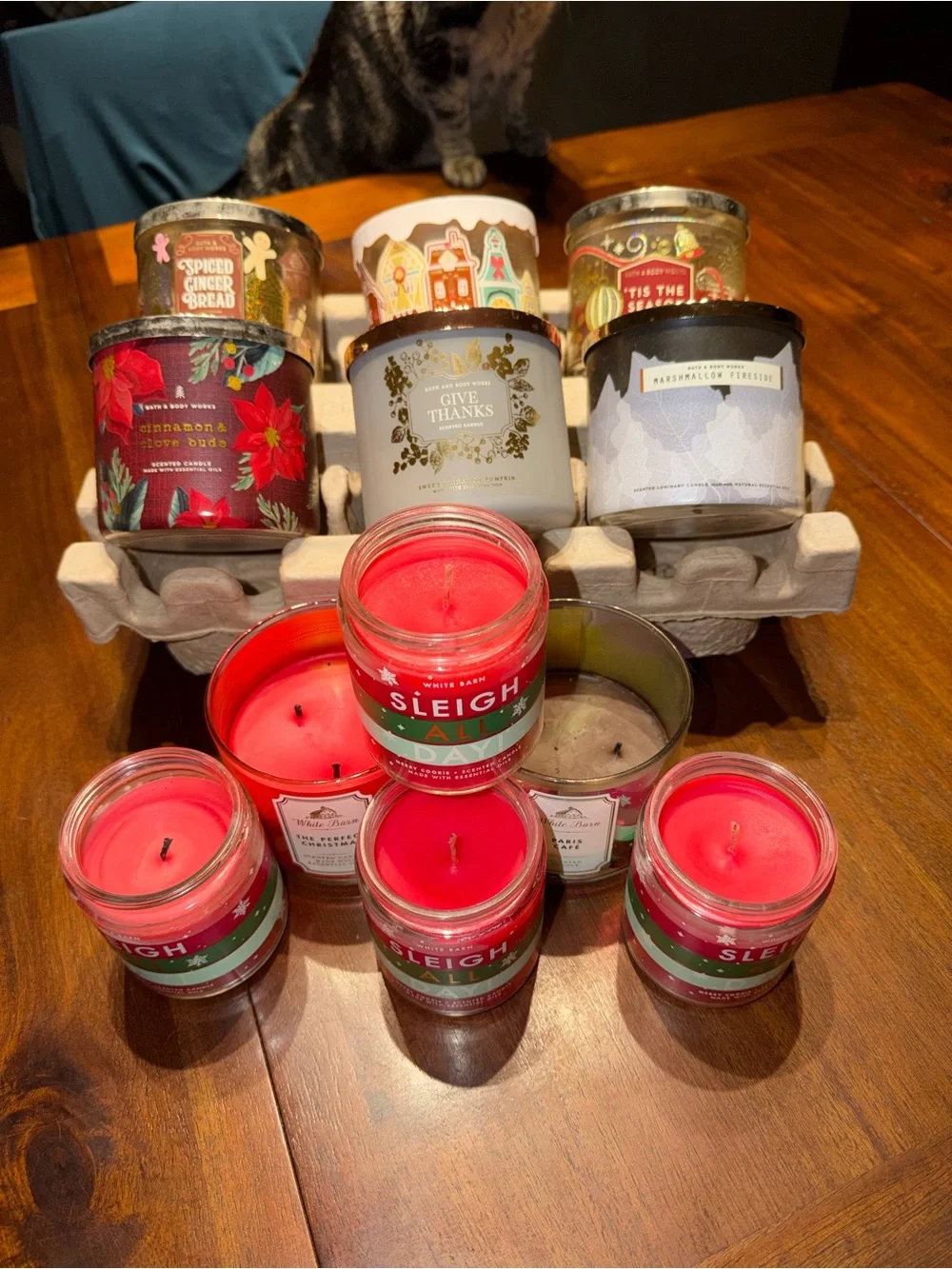Assorted Holiday Candle/Wallflower Lot - 95% Bath & Body Works